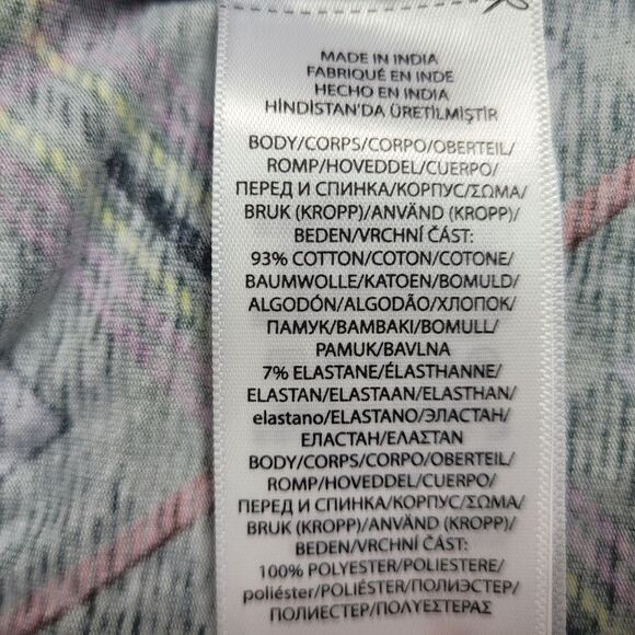 POLO Ralph Lauren Girls Patchwork Plaid Stretch Jersey Leggings Size 6X - Picture 10 of 14